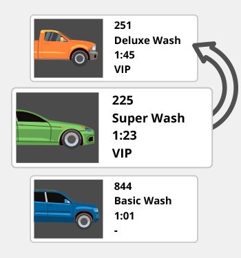 Car Wash Adjust Your Car Queue