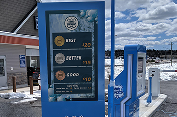 Car Wash Large Greeter Display Kiosks