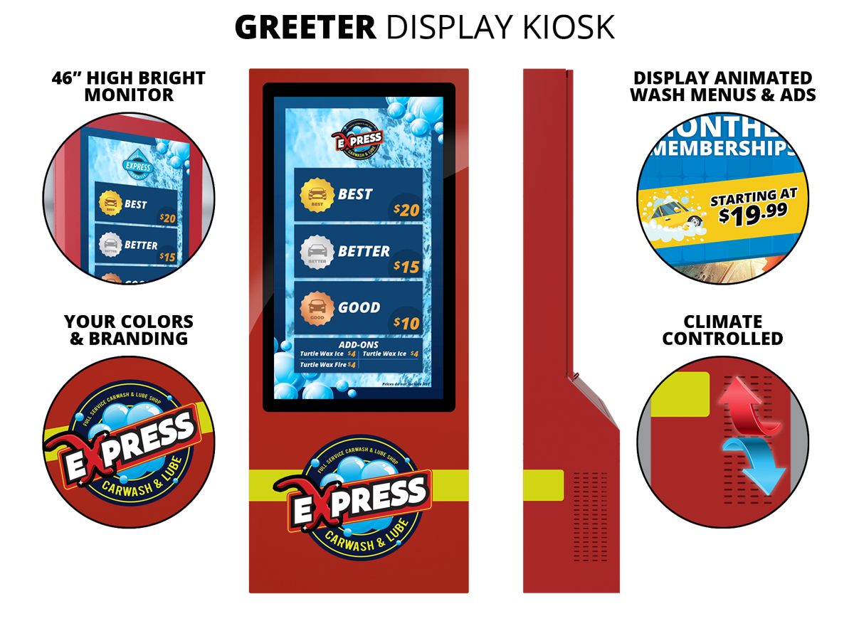 JX-Series Car Wash Pay Station